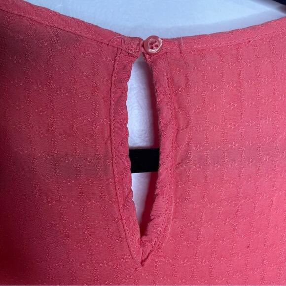 Buffalo David Bitton Coral Tie-Front Relaxed Tee Viscose Size M - Picture 8 of 11